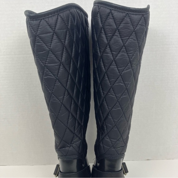 Sperry Top-Sider Hingham Black Tall Quilted Rubber Waterproof Rain Boots Sz 6 - Picture 7 of 16